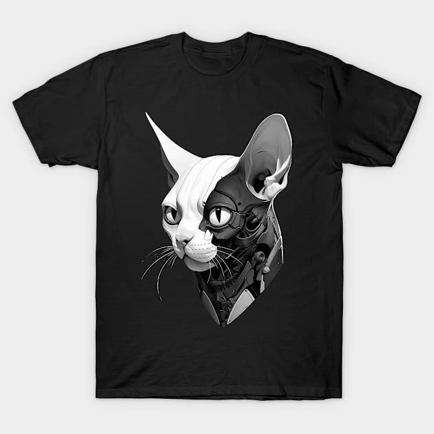 Mafia Cyber cat T-Shirt by Pawsitivity Park